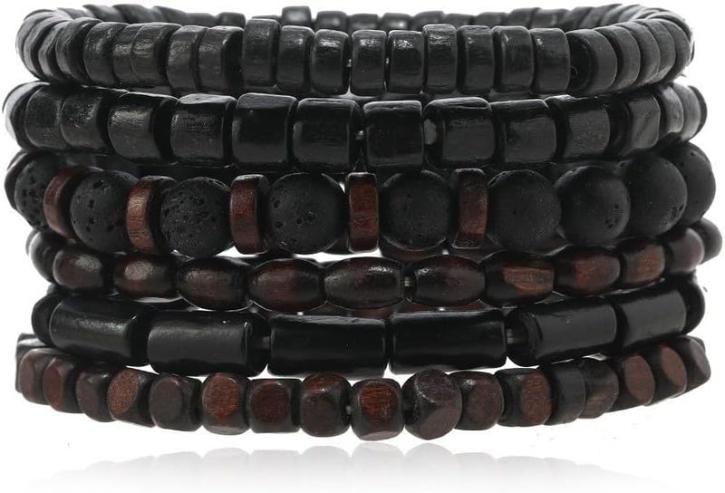 JAVMOO Gothic Bracelet Adjustable Punk Braided Leather Multilayer Grunge Set Bracelets Emo Metal Cuff Wrap Bangles Meaningful Gift - Image 1